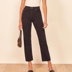 REFORMATION Black Jeans Size 25